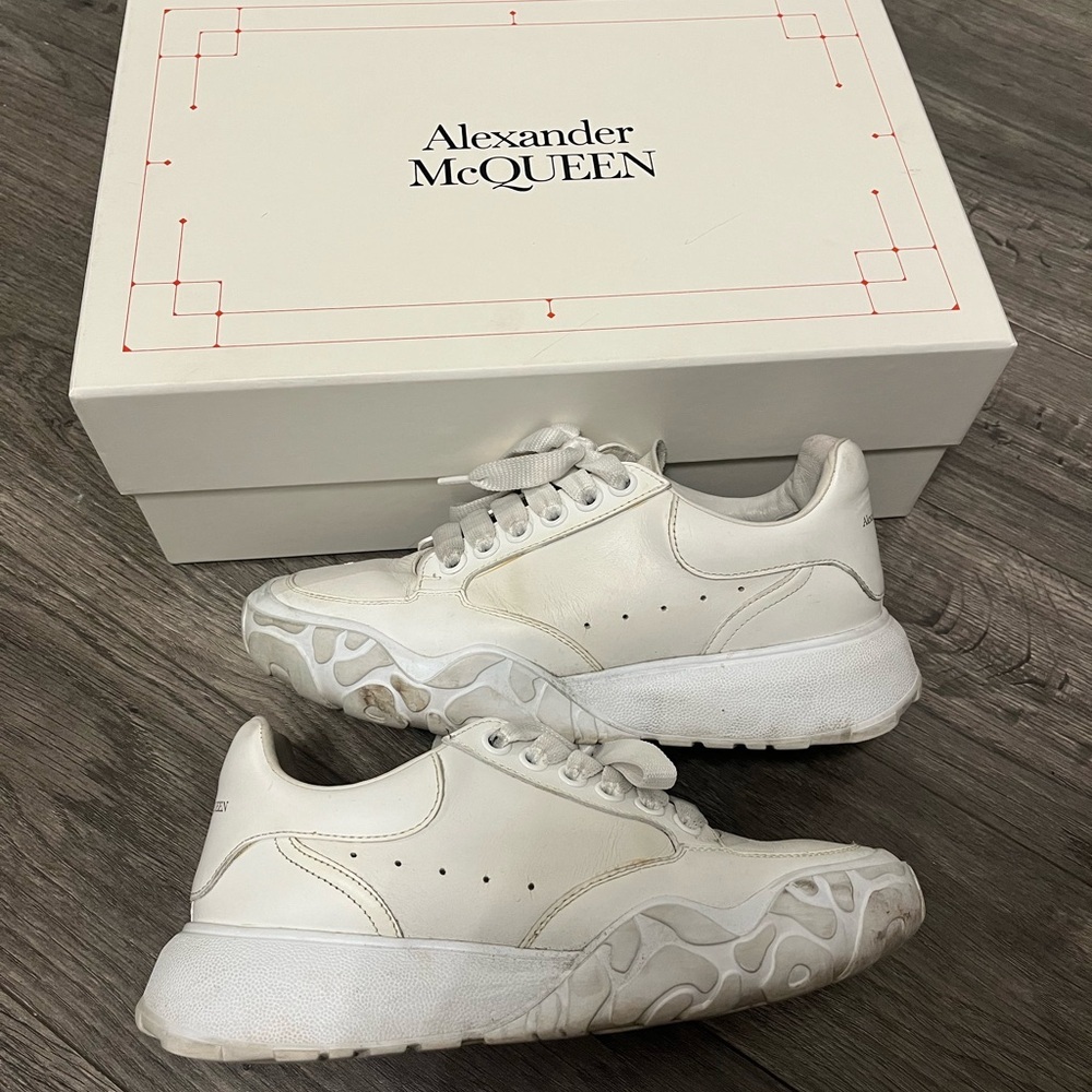 Alexander McQueen Cream Sneakers